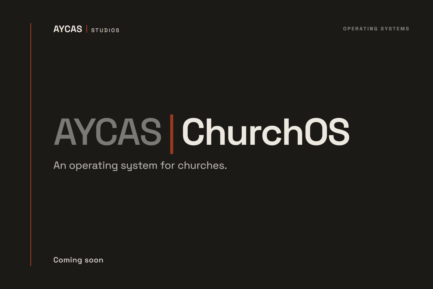 AYCAS ChurchOS — an operating system for churches