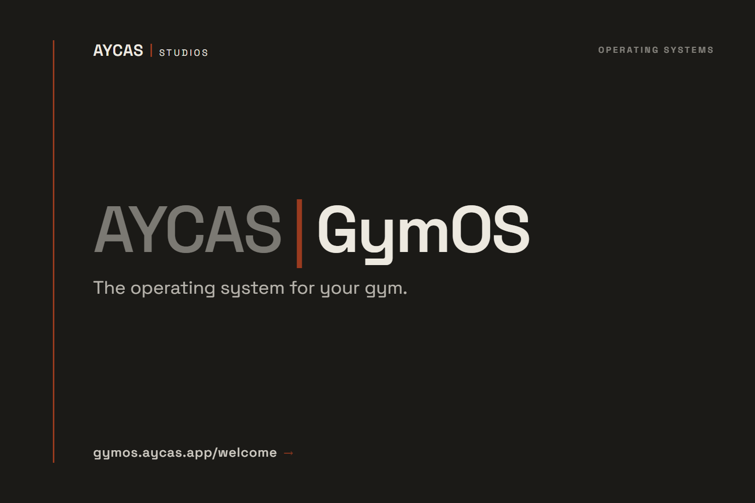 AYCAS GymOS — the operating system for your gym